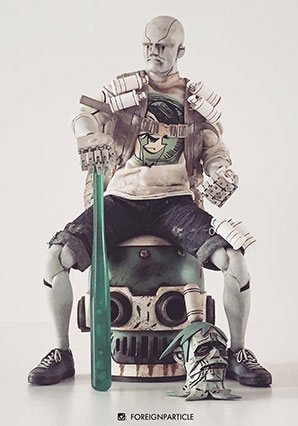 Lucky 8 Panda Mercs Snow Panda Light Blue F-Legion 6000 - AK - Ashley Wood