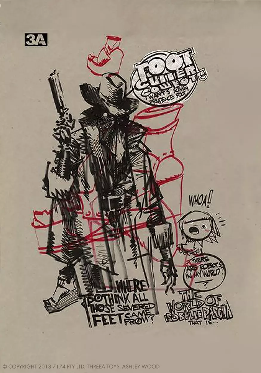 Footcutter Cowboy by Ashley Wood