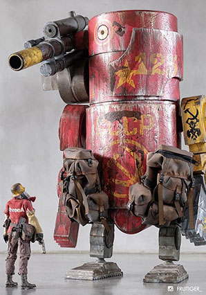 World War Robot Large Martin (WWR and WWRp) action figures and