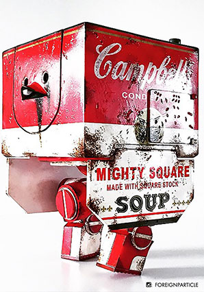 Mighty Square Campbell Soup - WWR - Ashley Wood