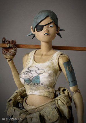 Seven Bones Queeny the First TQ by Ashley Wood, 3A Toys