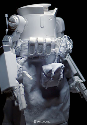 Dropcloth 1.5U DIY Ghost - WWR - Ashley Wood