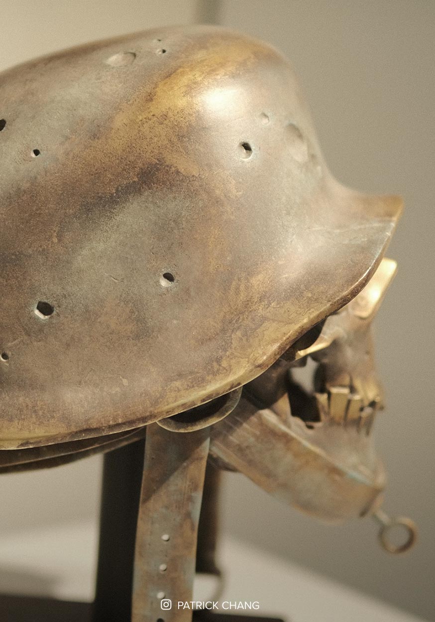 Unearthed Unknown Giant Robot Head
